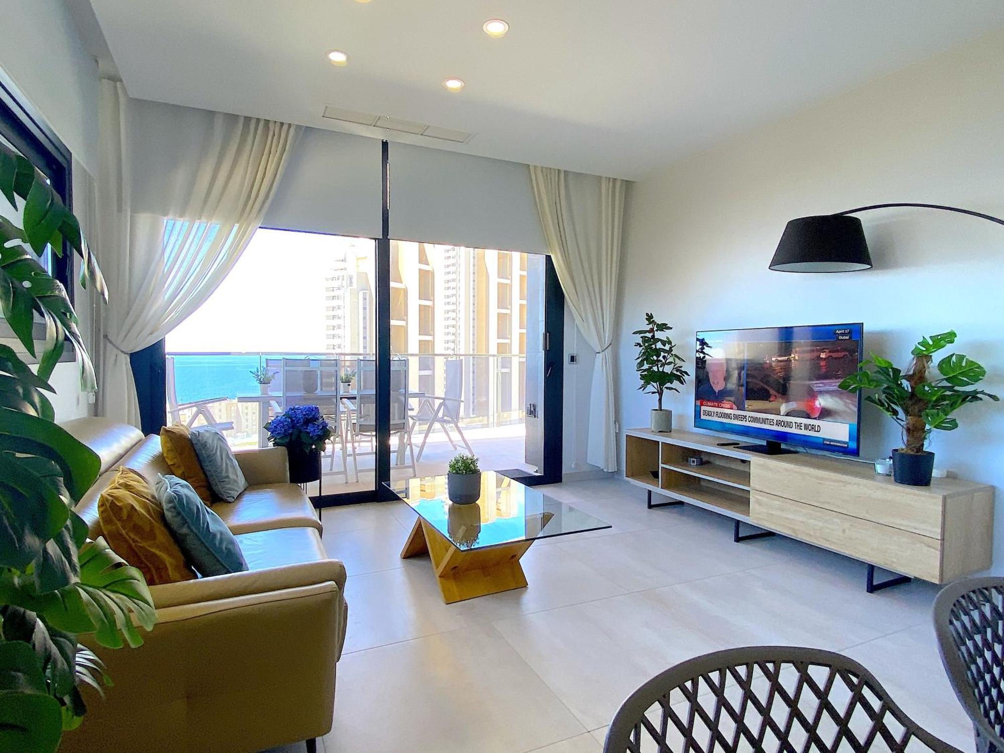 Lujoso Apartament Con Impresionantes Vistas Al Mar 貝尼多姆 外观 照片
