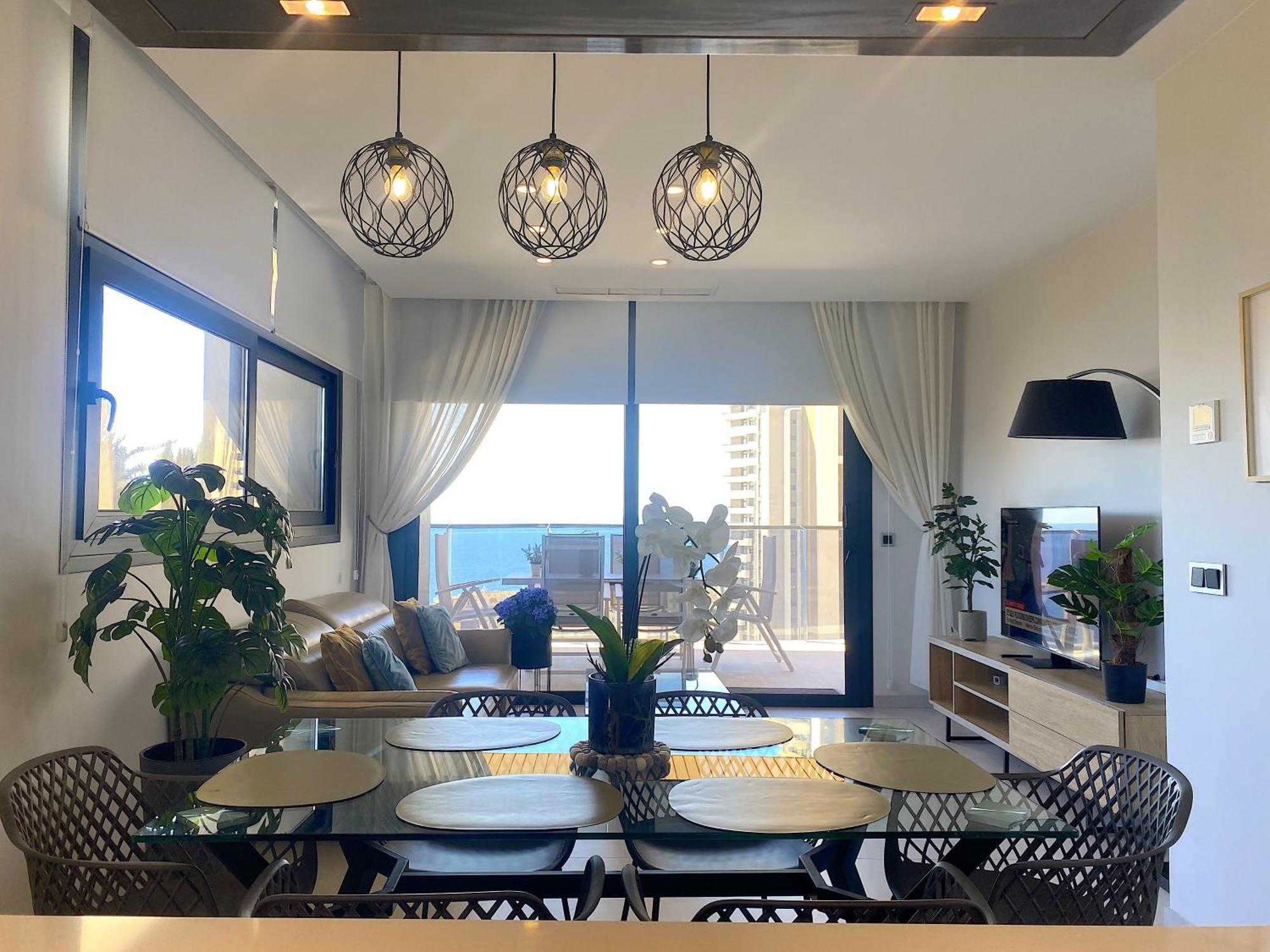 Lujoso Apartament Con Impresionantes Vistas Al Mar 貝尼多姆 外观 照片
