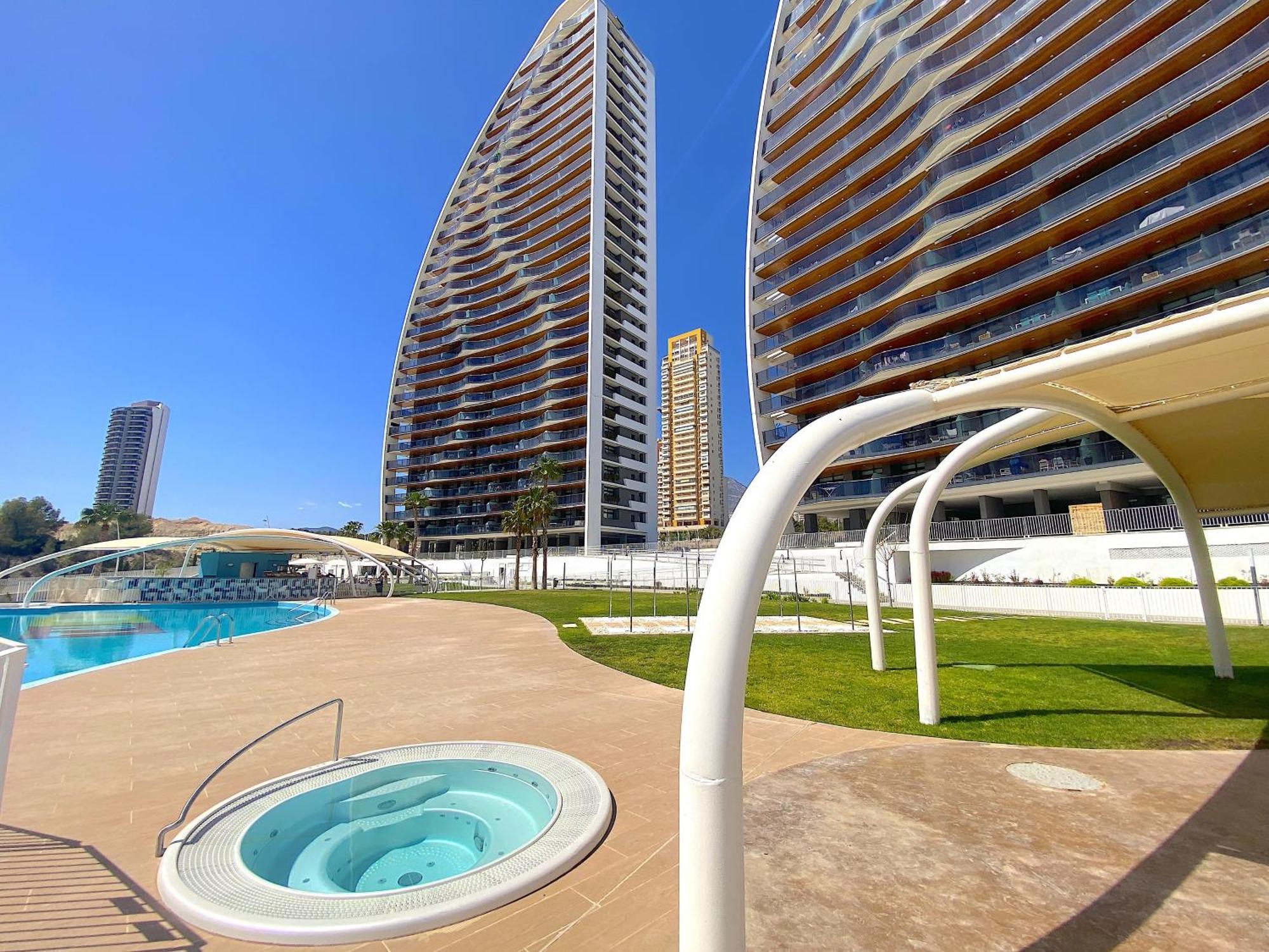 Lujoso Apartament Con Impresionantes Vistas Al Mar 貝尼多姆 外观 照片
