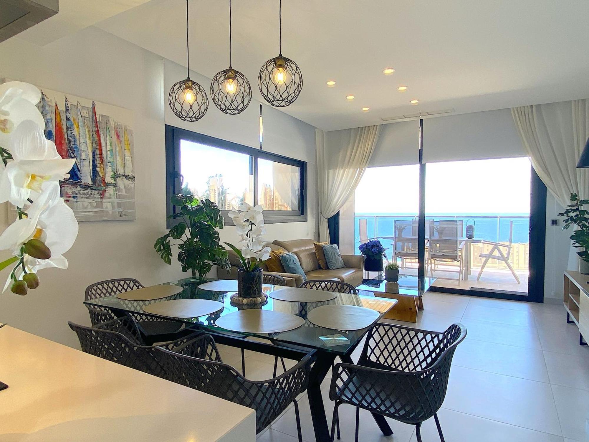 Lujoso Apartament Con Impresionantes Vistas Al Mar 貝尼多姆 外观 照片